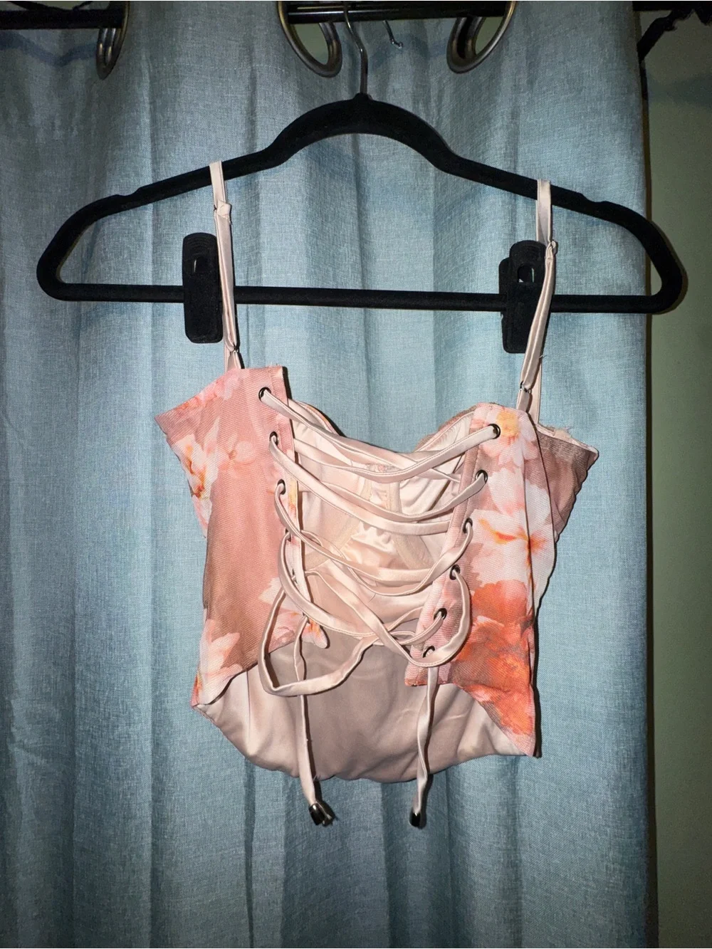 Windsor floral light pink corset
